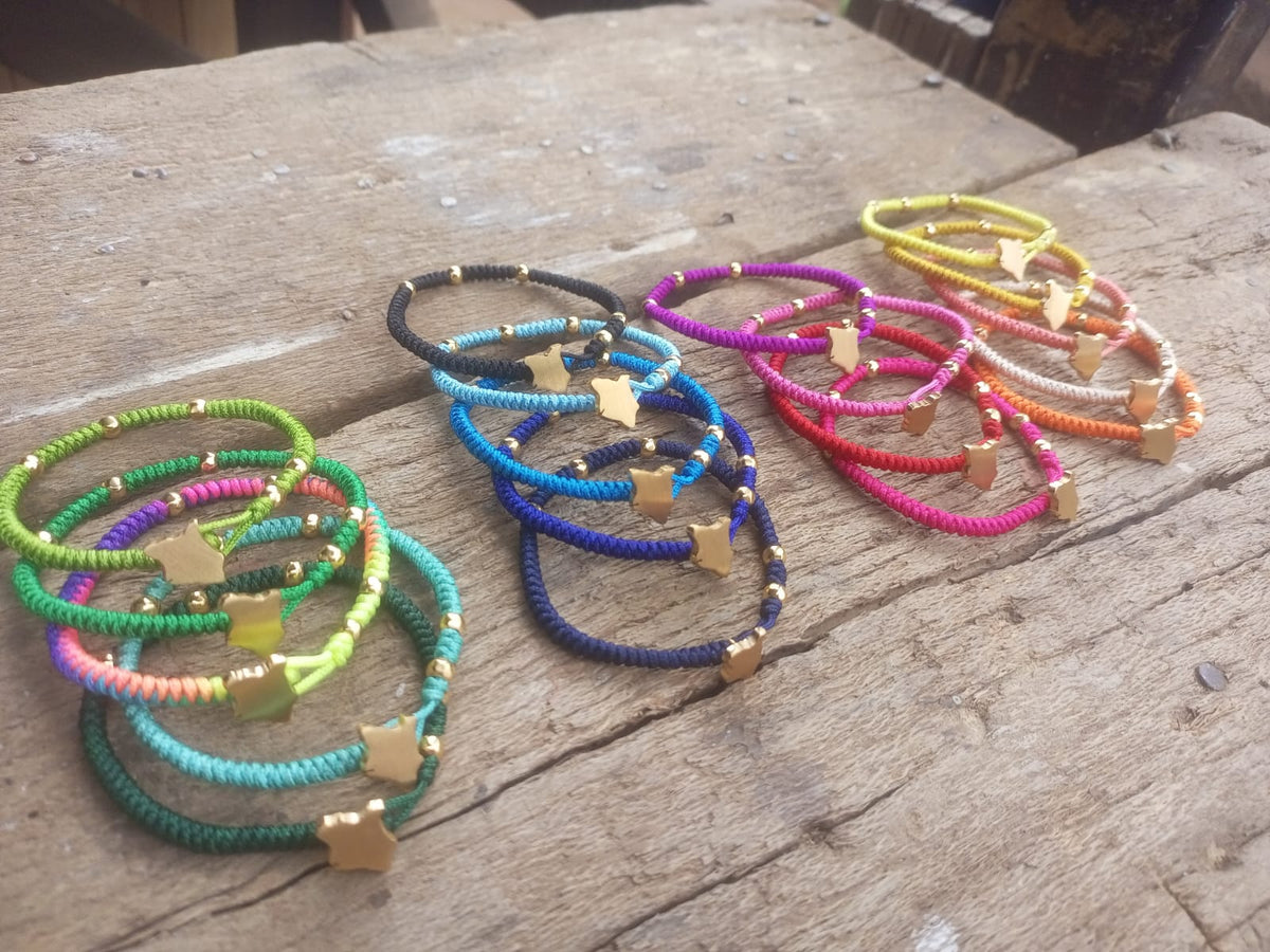 Kenya Map Bracelet