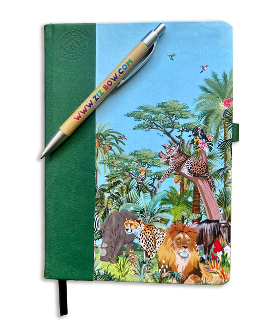 Zizibow Jungle Notebook with pen