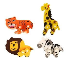 Jungle Erasers Pack of 12pcs