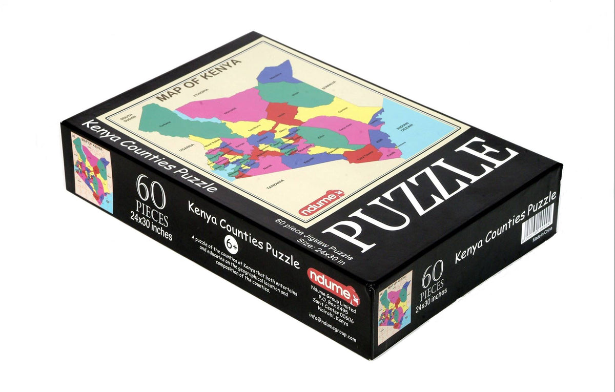 Kenya Counties Wooden 60 Piece Jigsaw Puzzle