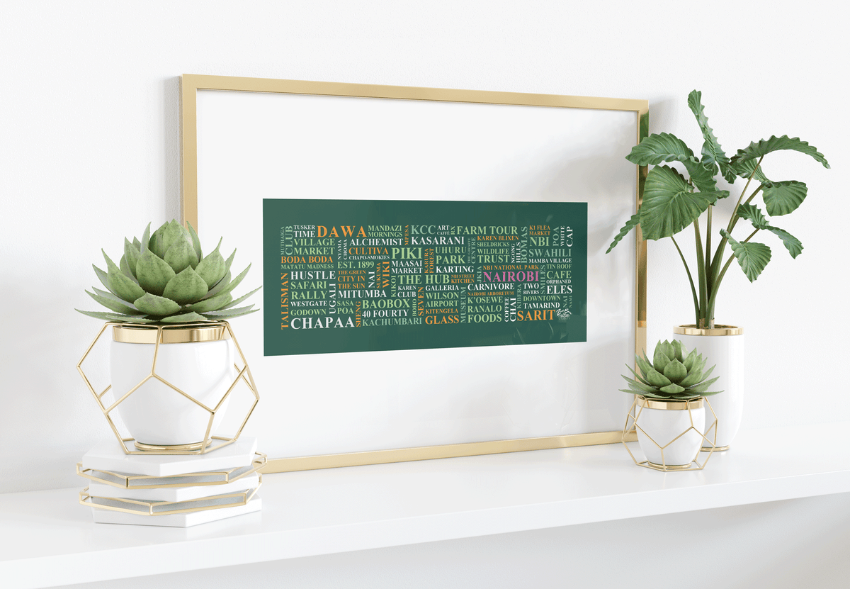 Nairobi Word Poster