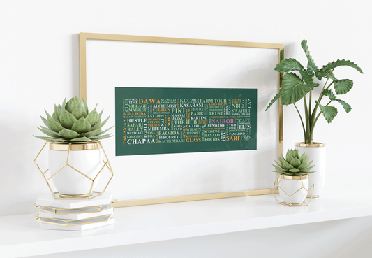Nairobi Word Poster