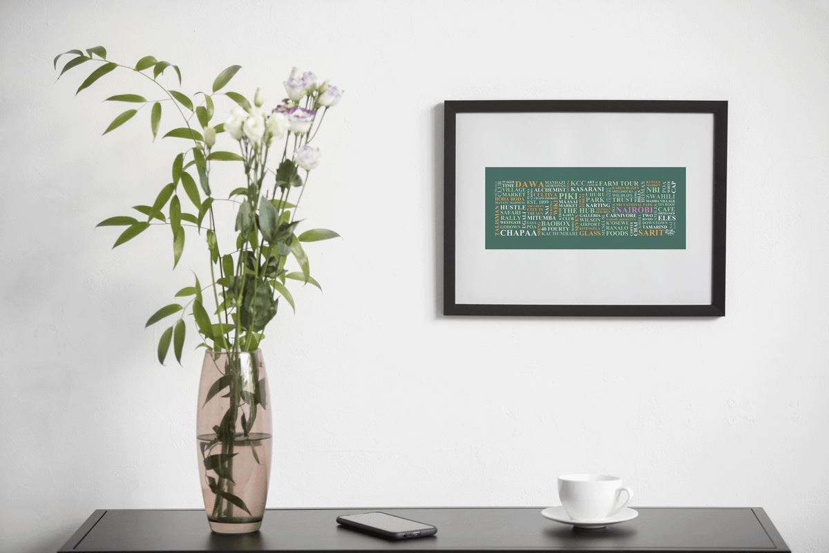 Nairobi Word Poster