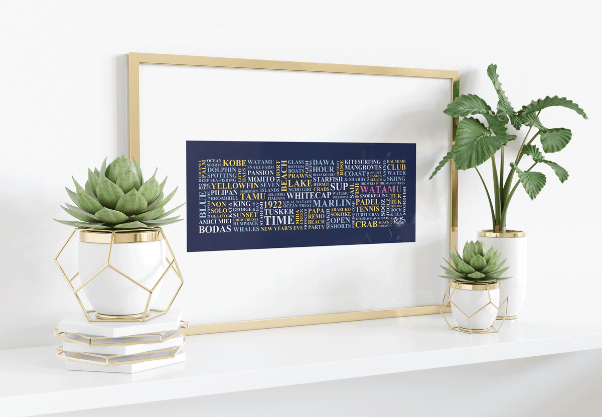 Watamu Word Poster