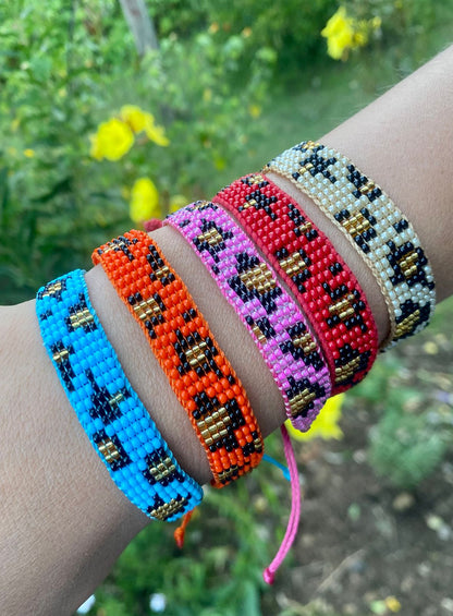 Leopard Print Beaded bracelets