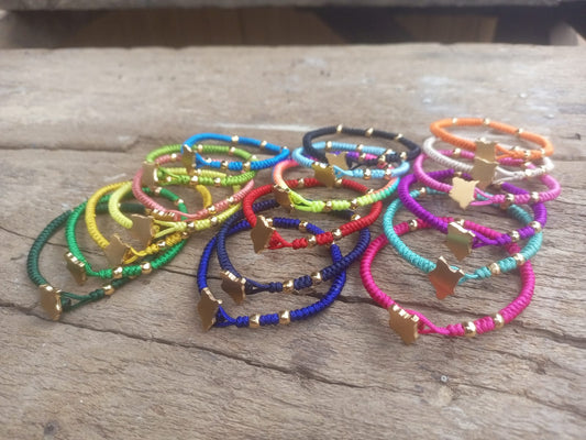 Kenya Map Bracelet