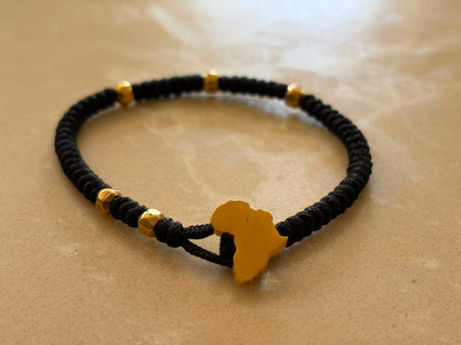 Africa Map Bracelet