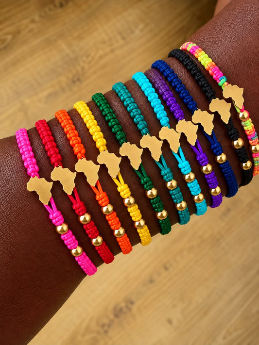 Africa Map Bracelet