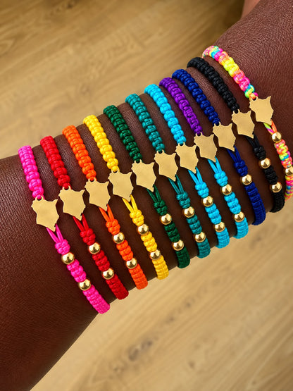 Kenya Map Bracelet