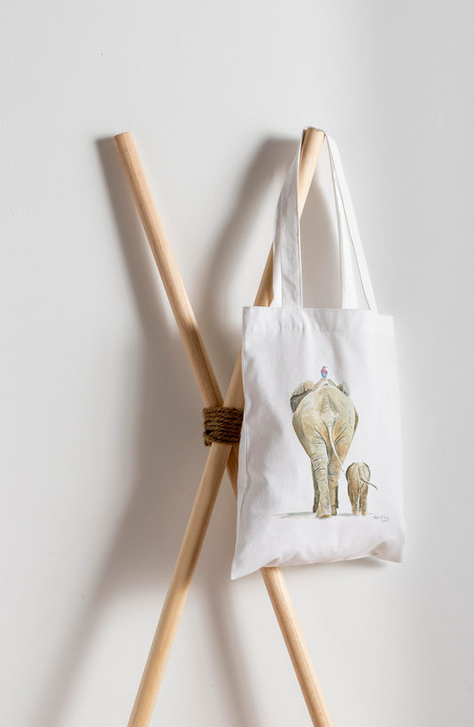 Tallchin Ele & Baby Tote Bag